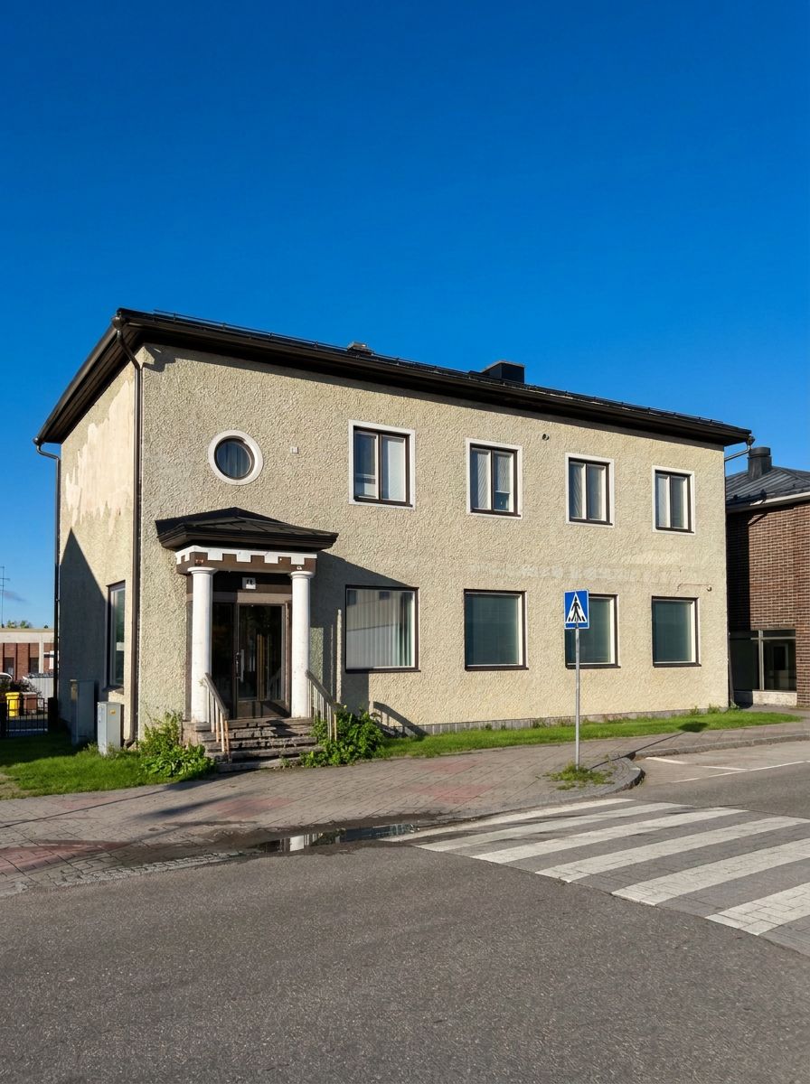 Kasvun Portaiden ryhmäkodin julkisivu Kauppakadulta